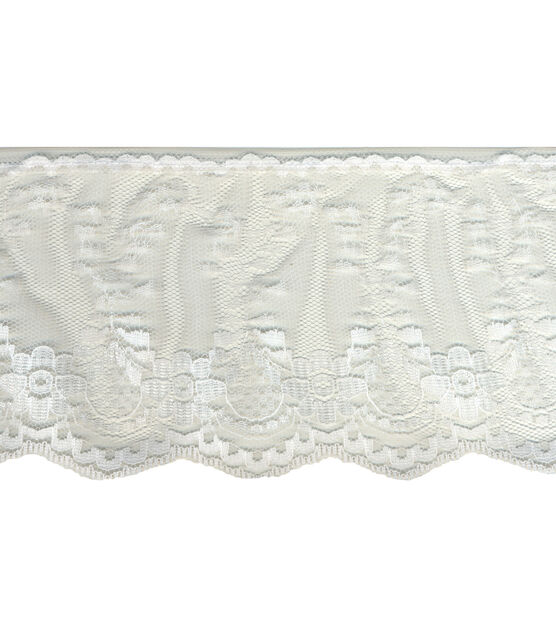 Simplicity Fancy Lace Ruffled Trim 3.5'', , hi-res, image 2