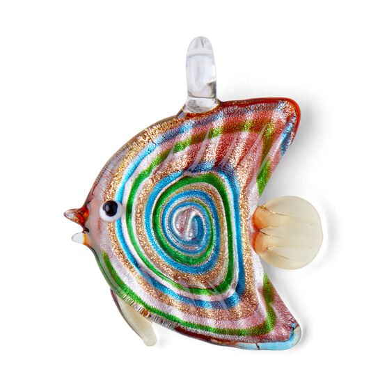 54mm x 44mm Multicolor Glass Fish Pendant by hildie & jo, , hi-res, image 2