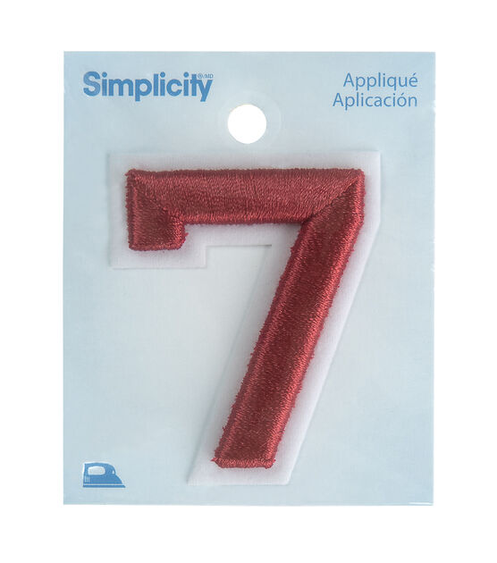Simplicity 2" Raised Embroidered Number Applique, , hi-res, image 10