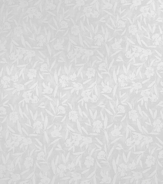 White Floral Quilt Cotton Fabric by Keepsake Calico, , hi-res, image 1