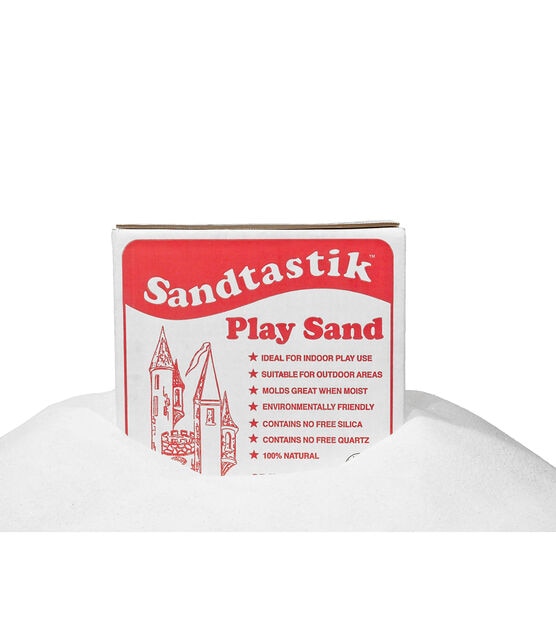 Sandtastik 25lbs White Play Sand box, , hi-res, image 4