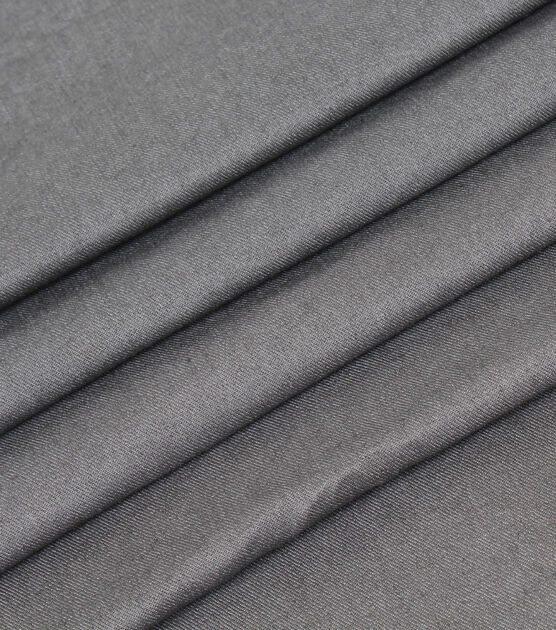 Grey 7oz Stretch Denim Fabric, , hi-res, image 4