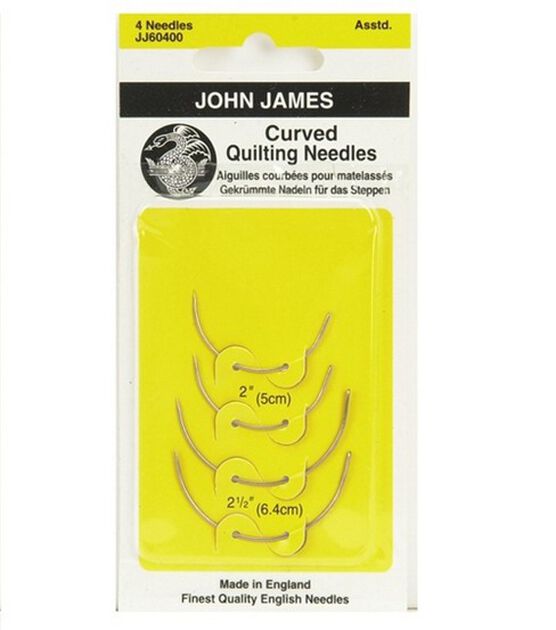 Curved Quilting Hand Needles - Assorted 4/Pkg