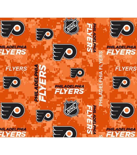 Philadelphia Flyers Fleece Fabric Digital Camo