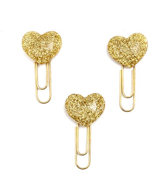 Maggie Holmes Glitter Heart Paperclips, , hi-res, image 2