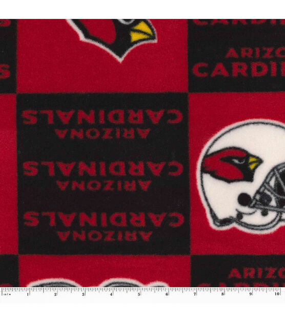 Fabric Traditions Arizona Cardinals Fleece Fabric Block