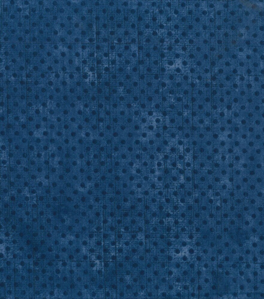 108" Wide Dots Flannel Fabric, 108 Navy Dot, swatch