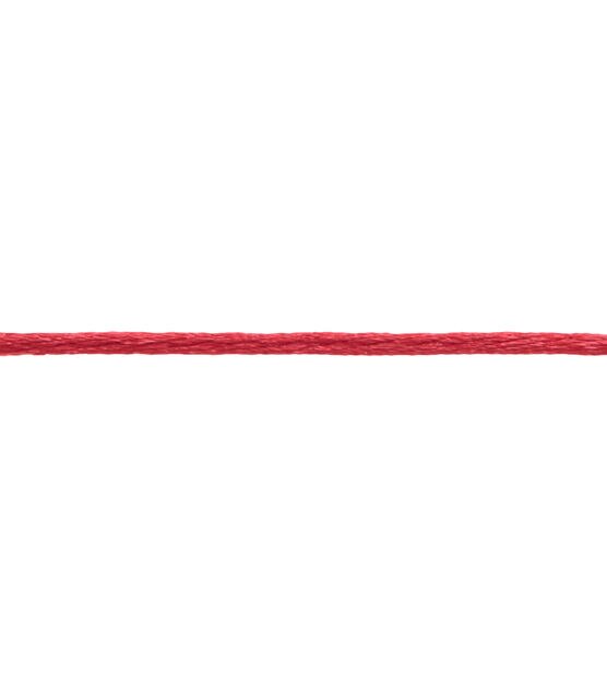 Simplicity Silky Cord Apparel Trim 0.13'' Red