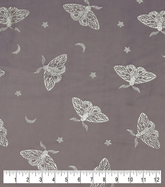 Metallic Butterflies on Purple Pure Plush Fleece Fabric, , hi-res, image 3