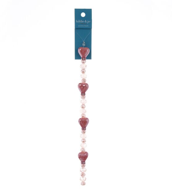 hildie & jo Bliss Beads Pink Hearts