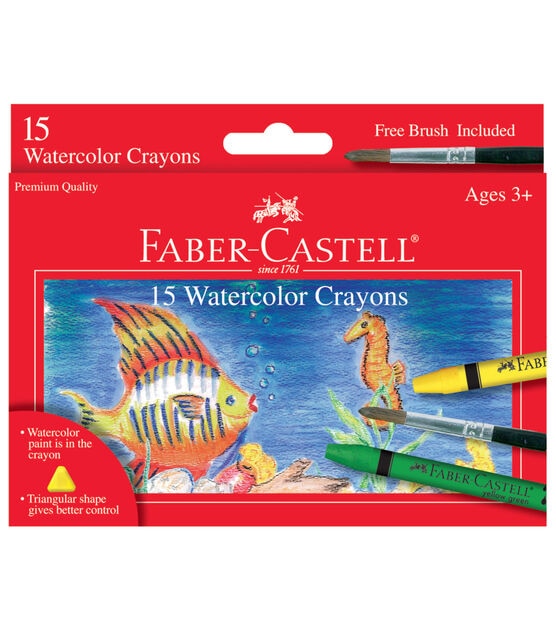 Faber Castell Watercolor Crayon Set 16pc, , hi-res, image 1