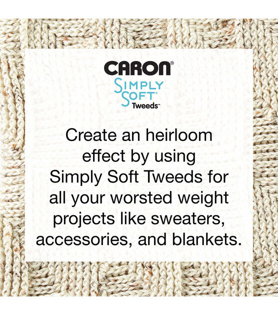 Caron Simply Soft Tweeds 250yds Worsted Acrylic Yarn, , hi-res, image 9