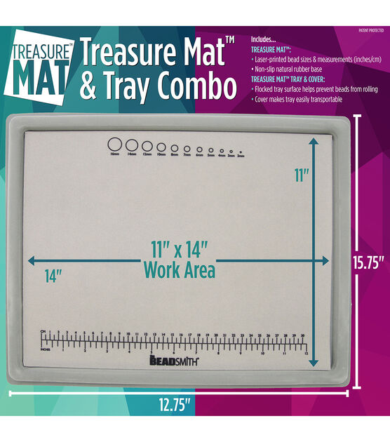 Beadsmith Treasure Mat & Tray Combo - 11 in