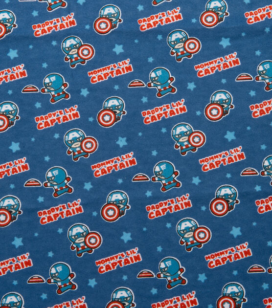 Marvel Lil Captain Flannel Fabric