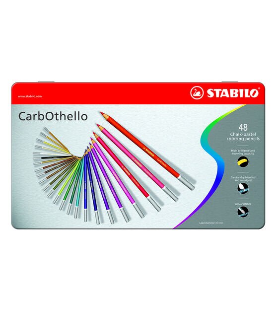 Stabilo Carbothello Pastel Pencil Set, 48pc