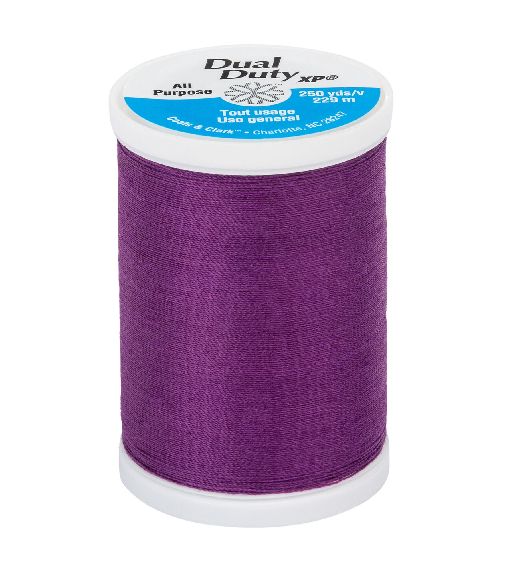 Coats & Clark Dual Duty XP General Purpose Thread 250yds, #3390dd Ultra Violet, hi-res