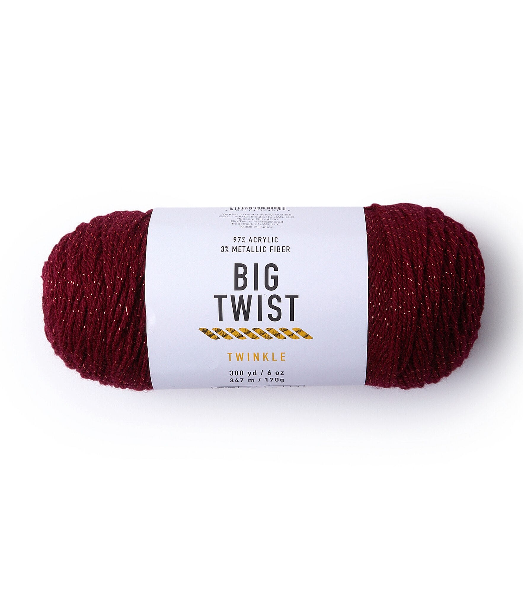 Twinkle 380yds Worsted Acrylic Blend Yarn by Big Twist, Mulberry, hi-res