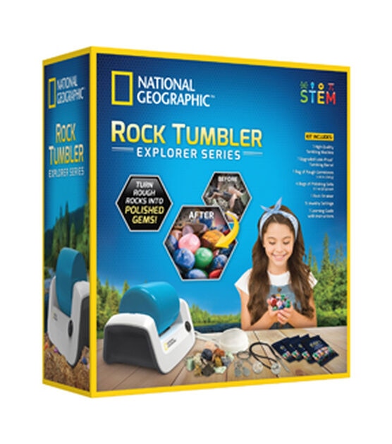Exploring Minds Rock Tumbler Tumbling Media 4 Piece Grit Pack Kit