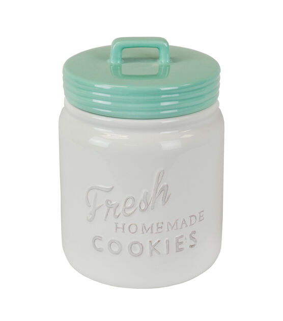 Mason Cookie Jar With Lid - Large Airtight Ceramic Kitchen Canister -  Vintage Farmhouse Storage Jars with Lids 