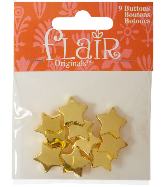 Flair Originals 10pk Twinkle Twinkle Buttons