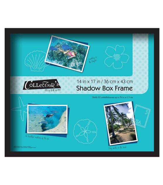 Collector's Museum 14" x 17" Black Shadow Bo x  Frame