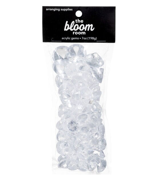 7oz Clear Icicle Acrylic Diamonds by Bloom Room