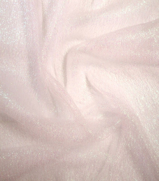 Netting Sparkle Mesh Fabric Parfait Pink Iridescent