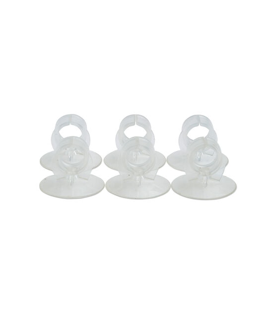 6pk Flameless Taper Candle Suction Cups by Hudson 43