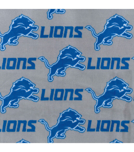 Fabric Traditions Detroit Lions Fleece Fabric Gray, , hi-res, image 2