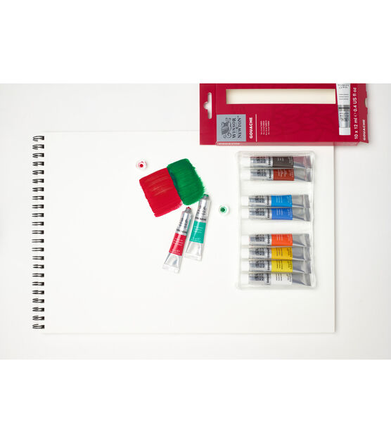 Winsor & Newton Introduction to Fine Art Gouache Colour 10ct 12ml Tubes, , hi-res, image 5