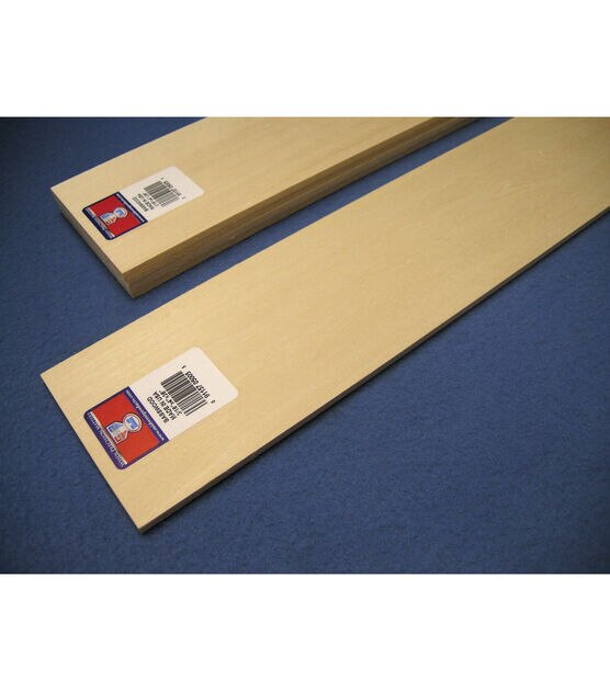 Midwest Products 1/16 in. X 3 in. W X 2 ft. L Basswood Sheet #2/BTR Premium  Grade 4302