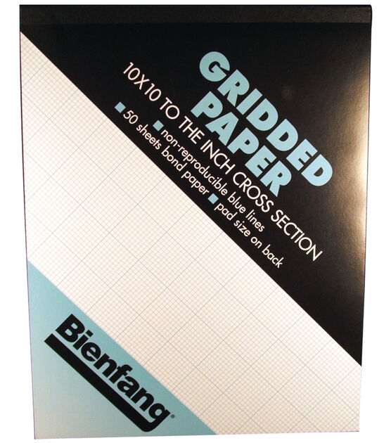 Bienfang Designer Grid Paper Pad, 4x4 Grid, 8.5" x 11"