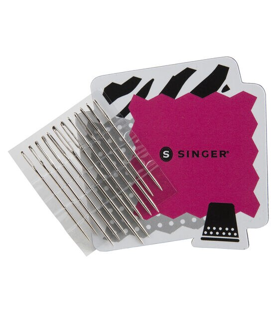 SINGER Assorted Large Eye Needles with Collectible Magnet Storage 12 ct, , hi-res, image 2