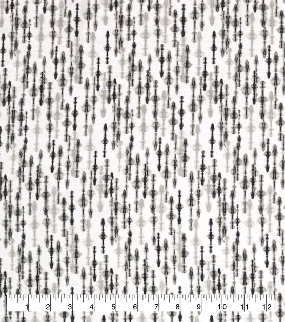 Gray Black Linear Super Snuggle Flannel Fabric, , hi-res, image 2