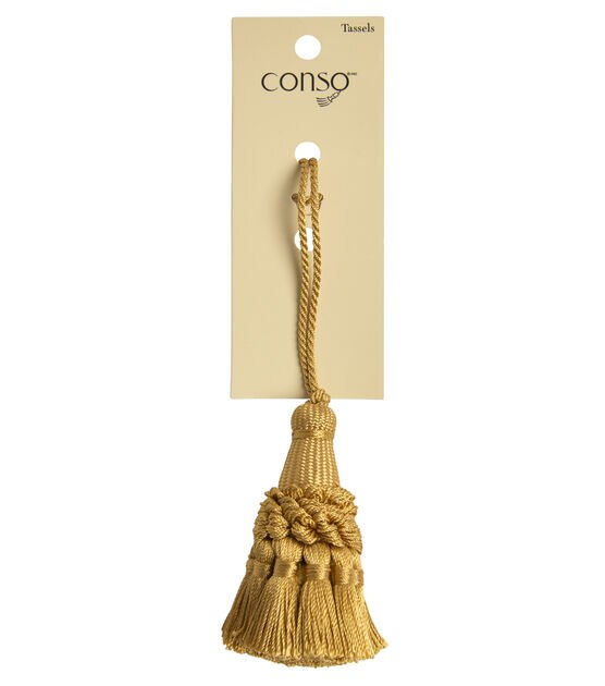 Conso 3.0 Old Gold Key Tassel 4in Loop