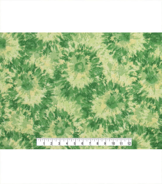 Lime Green Tie Dye Bursts Quilt Cotton Fabric by Keepsake Calico, , hi-res, image 4