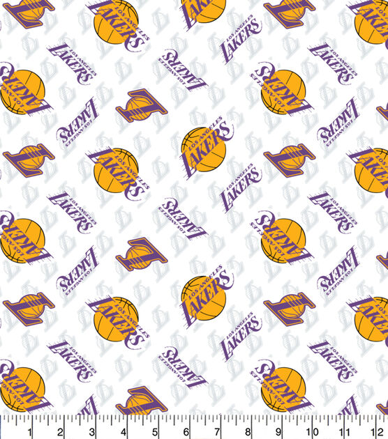 LA Lakers Cotton Fabric Logo