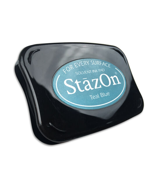 StazOn Solvent Ink Pad Teal Blue, , hi-res, image 2