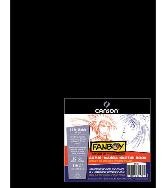 Canson Fanboy Comic / Manga Artist's Sketch Book 8.5in x 11in