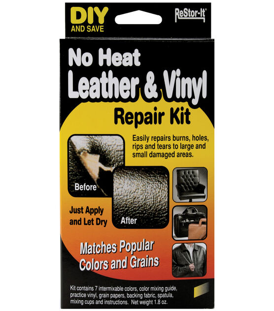 Heel and Shoe Repair Kit (Item 30-125) : No Heat Leather & Vinyl Repair :  Invisible Repair Products