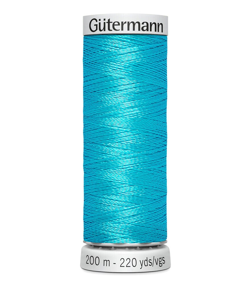 Gutermann 200M Dekor Thread, 7240 Turquoise, swatch