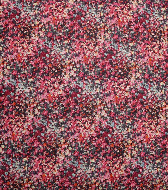 Pink & Brown Floral Quilt Cotton Fabric by Keepsake Calico