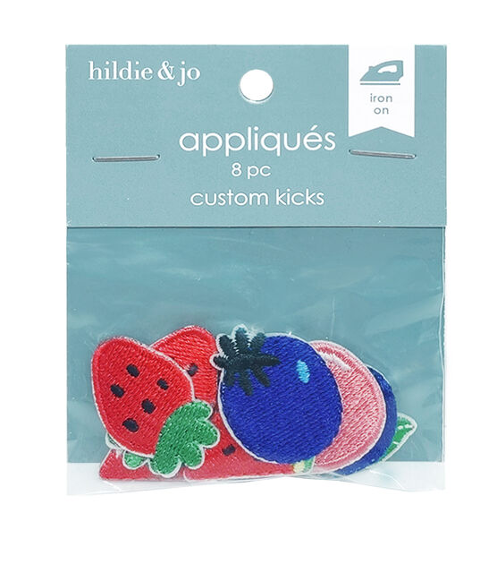8ct Multicolor Fruit Irons On Patches by hildie & jo, , hi-res, image 2