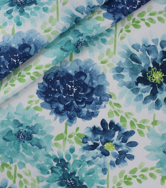 Solarium Gardenia Seaglass Outdoor Fabric, , hi-res, image 3