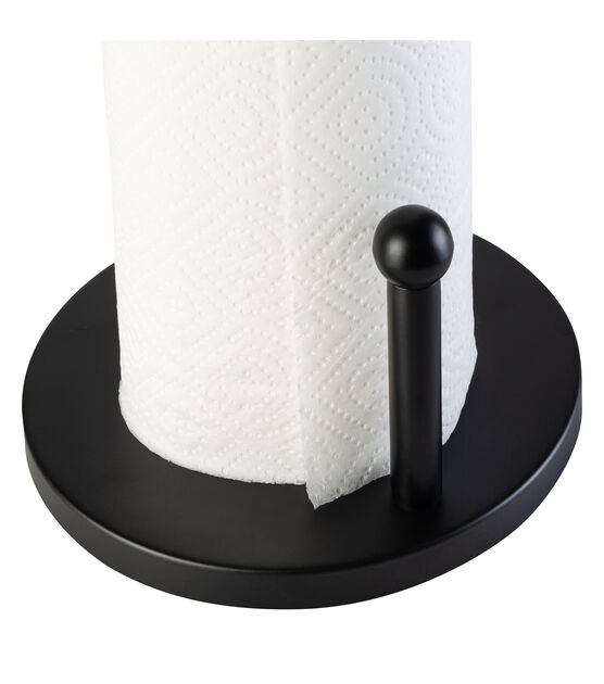 Honey Can Do 8" x 15" Black Paper Towel Holder, , hi-res, image 4