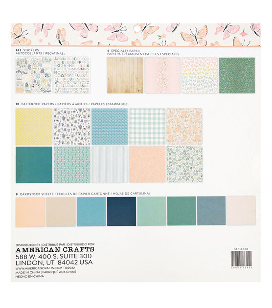 American Crafts 265ct Crate Paper Gingham Garden Project Pad, , hi-res, image 2