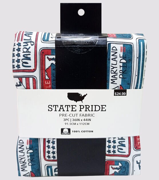 Maryland State Pride Cotton Fabric Quarter Bundle