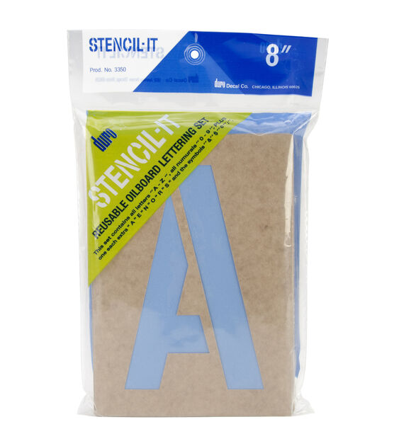 2 inch Letter Stencil Kit, Maxi Thick Plastic, Reusable