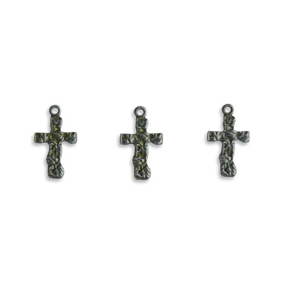 14mm x 24mm Antique Silver Cast Metal Cross Charms 10pk by hildie & jo, , hi-res, image 2