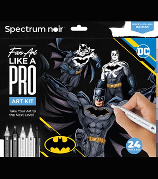 Spectrum Noir 24ct Batman Pro Fan Markers
